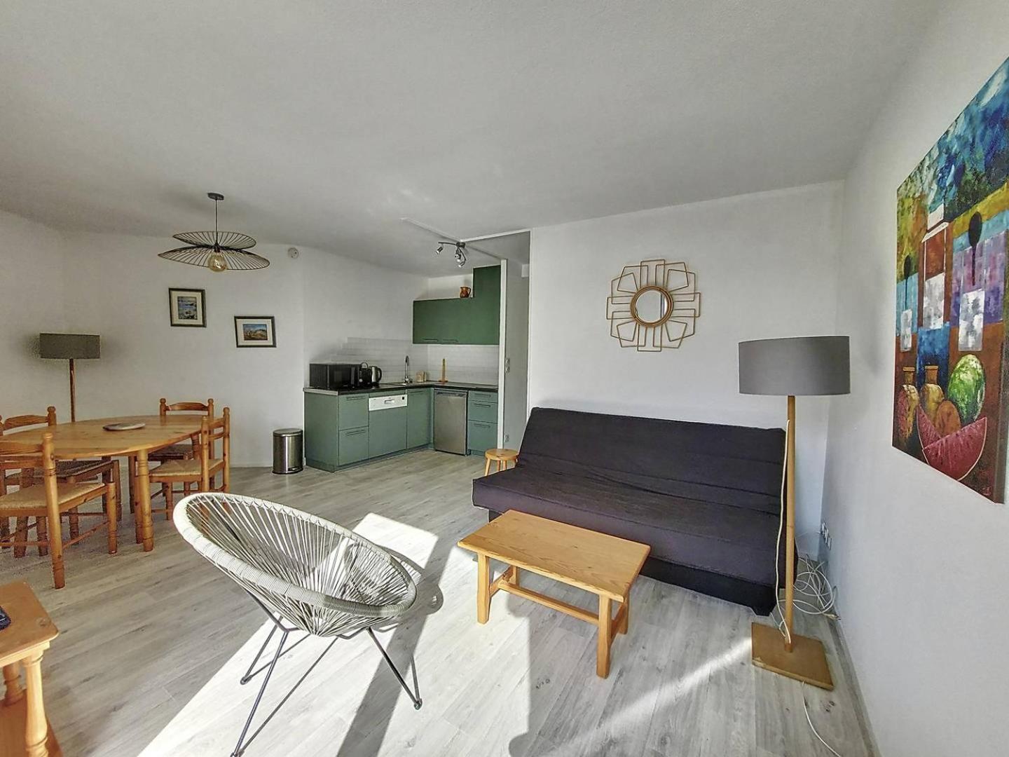 V-Landes 02-Vieux Boucau Appartement 4 Personnes Avec Vue Sur Le Lac Marin Dans Residence Avec Piscine Vieux-Boucau-les-Bains Luaran gambar